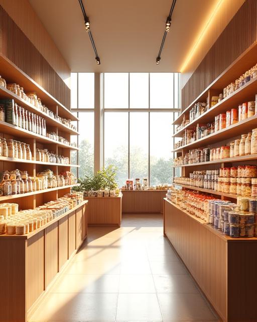 光が差し込む明るい店内の様子